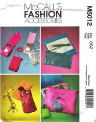5012 TOTES, CHECK/DATE BOOK, CASES, MP PLAYER COVER PATTERN